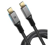 VCOM USB4 Cable 2m, 240W Charging, 4K@60Hz Video, 20Gbps Transfe, USB C to USB C Fast Charger Cable, Thunderbolt 3/4, MacBook Pro, iPad, Monitor (2M)