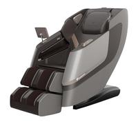 VComfortUK Xavier Duo Pro Max 4D+ Shiatsu Massage Chair, Dual Roller Mechanism, Foot & Calf Rollers, Thai Stretch, AI Health Check Programme, Air Compression with Heat Therapy - 2026 Addition (Brown)