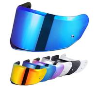 VCOROS Motorcycl Helmet Visor for FF808 Stream II, Motorcycle Wind Shield Helmet Lens Visor Full Face Helmet Accessories (Chrome Blue)