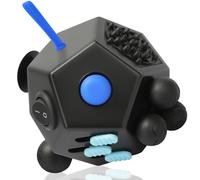 VCOSTORE Fidget Cube for Kids Adults, Fidget Toys for Anxiety, Cube Fidgets Toy Anti Stress Autism OCD ADHD, 12 Sided Sensory Toys for Adult Girls Boys Teens