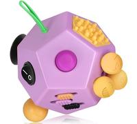 VCOSTORE Fidget Cube for Kids Adults, Fidget Toys for Anxiety, Cube Fidgets Toy Anti Stress Autism OCD ADHD, 12 Sided Sensory Toys for Adult Girls Boys Teens