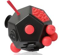 VCOSTORE Fidget Cube for Kids Adults, Fidget Toys for Anxiety, Cube Fidgets Toy Anti Stress Autism OCD ADHD, 12 Sided Sensory Toys for Adult Girls Boys Teens