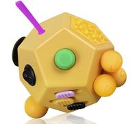 VCOSTORE Fidget Cube for Kids Adults, Fidget Toys for Anxiety, Cube Fidgets Toy Anti Stress Autism OCD ADHD, 12 Sided Sensory Toys for Adult Girls Boys Teens