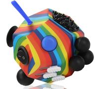 VCOSTORE Fidget Cube with 12 Sides, Original Fidget Toys Cube, Adult Infinity Magic Toys, Anti Stress Cube for Children and Adult with ADHD, ADD, ASD, ADHD