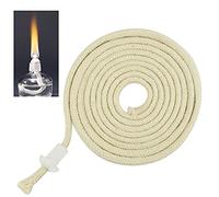 VCRANONR 2M Kerosene Lantern Wick - Heat Resistant Cotton Wicks for Ceramic Holders, Torch, Wine Bottle, Oil Candle Lamp, Garden Oil Burners