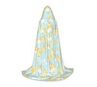Vcroofdhxz å°鸡 Hooded Cloak For Teenagers-Full-Print Comfortable Cloak Coat, Suitable For Halloween Role-Playing, Stage Performances And Theme Parties.