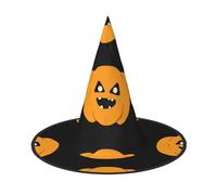 Vcroofdhxz Cartoon Full Halloween Hat-Full-Width Printed Witch Hat, Light And Foldable, Suitable For Eye-Catching Props In Halloween Parties, Role-Playing, Masked Balls And Other Scenes.