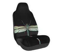 Vcroofdhxz Dragonfly Black Stretch Car Seat Covers - Universal Fit Elastic Auto Chair Covers With Full-Print Design, Easy Installation & Protection For Cars, Suvs, Trucks And More