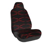 Vcroofdhxz Explosion Burst Red Black Stretch Car Seat Covers - Universal Fit Elastic Auto Chair Covers With Full-Print Design, Easy Installation & Protection For Cars, Suvs, Trucks And More