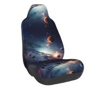 Vcroofdhxz Galaxy System Stretch Car Seat Covers - Universal Fit Elastic Auto Chair Covers With Full-Print Design, Easy Installation & Protection For Cars, Suvs, Trucks And More