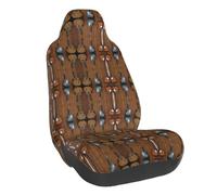 Vcroofdhxz Guitars Art Stretch Car Seat Covers – Universal Fit Elastic Auto Chair Covers With Full-Print Design, Easy Installation & Protection For Cars, Suvs, Trucks And More