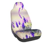 Vcroofdhxz Lavender Flower Stretch Car Seat Covers - Universal Fit Elastic Auto Chair Covers With Full-Print Design, Easy Installation & Protection For Cars, Suvs, Trucks And More