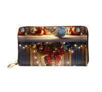 Vcroofdhxz Stylish Handheld Wallet with Full-Print Design â€“ Durable Faux Leather Zippered Wallet for Women with Multiple Card Slots, Cash Compartments & Coin Pocket