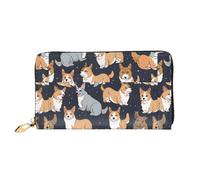 Vcroofdhxz Stylish Handheld Wallet with Full-Print Design â€“ Durable Faux Leather Zippered Wallet for Women with Multiple Card Slots, Cash Compartments & Coin Pocket