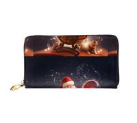 Vcroofdhxz Stylish Handheld Wallet with Full-Print Design â€“ Durable Faux Leather Zippered Wallet for Women with Multiple Card Slots, Cash Compartments & Coin Pocket