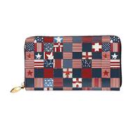 Vcroofdhxz Stylish Handheld Wallet with Full-Print Design â€“ Durable Faux Leather Zippered Wallet for Women with Multiple Card Slots, Cash Compartments & Coin Pocket