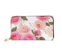 Vcroofdhxz Stylish Handheld Wallet with Full-Print Design â€“ Durable Faux Leather Zippered Wallet for Women with Multiple Card Slots, Cash Compartments & Coin Pocket