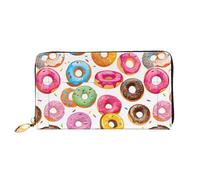 Vcroofdhxz Stylish Handheld Wallet with Full-Print Design â€“ Durable Faux Leather Zippered Wallet for Women with Multiple Card Slots, Cash Compartments & Coin Pocket