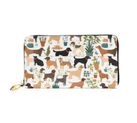 Vcroofdhxz Stylish Handheld Wallet with Full-Print Design â€“ Durable Faux Leather Zippered Wallet for Women with Multiple Card Slots, Cash Compartments & Coin Pocket