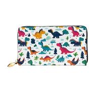 Vcroofdhxz Stylish Handheld Wallet with Full-Print Design â€“ Durable Faux Leather Zippered Wallet for Women with Multiple Card Slots, Cash Compartments & Coin Pocket