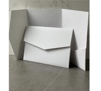 VCSZYAFX 20 Or 25pcs Blank Pocketfold Card Invitation DIY Wedding Paper Envelope,DIY Invitation,custom Invitation(White,20pcs)