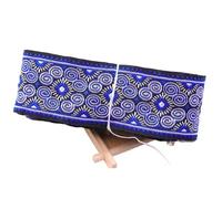 VCSZYAFX 3yard Embroidery Jacquard Webbing Lace Trim 5cm Ribbon Dress Home Textile Decor For Bag Handles Sewing Crafts