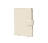 VCSZYAFX Ultra-Thin Leather Passport Wallet Unisex Multi-Function Full-Pee Air Ticket Clip Document Holder RFID for Tickets, Money, Cards(Beige)