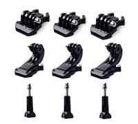 Vcufflinks J Hook Buckle Mount Kit for Go Pro Hero 12/11/10/9/8/7/6/5 Black, DJI Osmo Action Cameras - Vertical Surface, Quick Release Buckle Clip, Long Thumb Screw, Anti-Rust Design