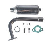VCUJSUC Exhaust with Muffler for Predator 212cc 196cc 6.5HP Go Kart Mini Bike for Coleman CT200U BT200X CT200u-ex Mini Bike for Honda GX160 GX200 Go Kart