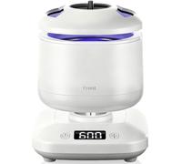 Vcyems Retainer Cleaner Machine, Ultrasonic Dental Cleaner Pod for Braces, Invisalign, Dentures, Mouth Guard and Jewellery, Removable Design with Digital Timer and 4 Cleaning Modes 2025