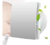 Vcyex Bathroom Fan Extractor Fan with Remote Control And Check Valve Silent Extractor Fan Bathroom Wall Mounted Bathroom Ventilation Fan Bathroom Fan for Shower Toilet Office Home,4in