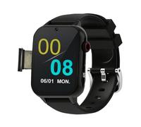 VCYEX Personal Alarm Watch for Elderly, Fall Detection, Health Monitoring Watch, GPS SOS, for Dementia, Elderly Essentials Smart WatchBlack,1.96 * 1.57 inch