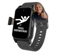 VCYEX Smart Watch With Fall Detection Fall Alert Devices for Elderly GPS Watch For Dementia Alzheimer Elderly Smart Bracelet With SOS Call FunctionBlack,1.25 * 0.57 * 2.22inch