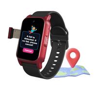 VCYEX Watch for The Elderly with Fall Detection, With SOS Button and 2-way Voice Calling, GPS Tracker, Elderly EssentialsRed,1.25 * 0.57 * 2.22inch