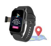 VCYEX Watch for The Elderly with Fall Detection, With SOS Button and 2-way Voice Calling, GPS Tracker, Elderly EssentialsBlack,1.25 * 0.57 * 2.22inch