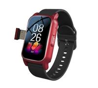 VCYEX Wrist Watch for Elderly, Fall Detection for Elderly, with Alarm Call Button, SOS Bracelet GPS Tracker Waterproof Watch, for Dementia AlzheimerRed,1.25 * 0.57 * 2.22inch