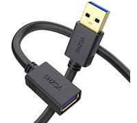 VCZHS Tech Short USB Extension Cable 0.6m - High Speed USB 3.0 Extender Male to Female Cord, Durable & Flexible for Mouse, Keyboard, Printer, Flash Drive, Webcam, and More