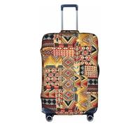 VCzsdff African Textile Patchwork Printing Luggage Cover Washable Suitcase Protector Anti Scratch Suitcase Cover Fits 18 to 32 Inch Luggage