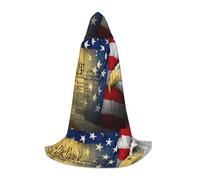 VCzsdff American Eagle Gothic Medieval Hooded Cape For Teenagers Cosplay Costume Renaissance Fair Stage Theater Robe