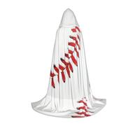 VCzsdff Baseball Lace Close Up Gothic Medieval Hooded Cape For Teenagers Cosplay Costume Renaissance Fair Stage Theater Robe