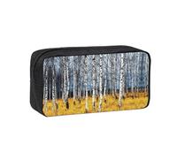 VCzsdff Beautiful Tree Camo Printed Pen Case Roomy Stationery Organizer Durable Zip Bag Polyester Pouch for College Work Commute