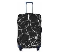 VCzsdff Black Marble Printing Luggage Cover Washable Suitcase Protector Anti Scratch Suitcase Cover Fits 18 to 32 Inch Luggage