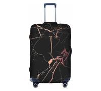 VCzsdff Black Rose Gold Marble Printing Luggage Cover Washable Suitcase Protector Anti Scratch Suitcase Cover Fits 18 to 32 Inch Luggage