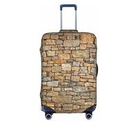 VCzsdff Brick Yellow Stone Wall Printing Luggage Cover Washable Suitcase Protector Anti Scratch Suitcase Cover Fits 18 to 32 Inch Luggage