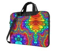 VCzsdff Bright Color Print Shockproof Laptop Bag Heavy Duty Oxford Cloth Shoulder Case Padded Computer Briefcase For Travel