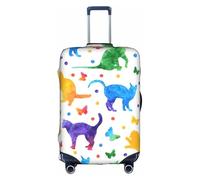 VCzsdff Butterfly Polka Dot and Cat Printing Luggage Cover Washable Suitcase Protector Anti Scratch Suitcase Cover Fits 18 to 32 Inch Luggage