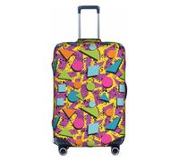 VCzsdff Colored Memphis Printing Luggage Cover Washable Suitcase Protector Anti Scratch Suitcase Cover Fits 18 to 32 Inch Luggage