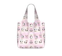 VCzsdff Cow Milk Print Foldable Grocery Tote Reusable Market Bag 25l Lightweight Polyester Shoulder Carryall