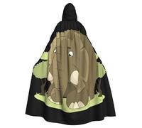 VCzsdff Cute Cartoon Elephant Printing Carnival Party Supplies,Adult Economic Hooded Cloak,Hooded Cloak 57.8 Inches Length For Halloween