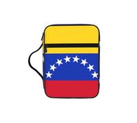 VCzsdff Flag of Venezuela Printed Scripture Storage Bag, Water Resistant Stationery Holder, Church Worship Study Case